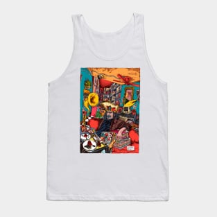 Frank Zappa N°3 by Maximiliano Lopez Barrios Tank Top